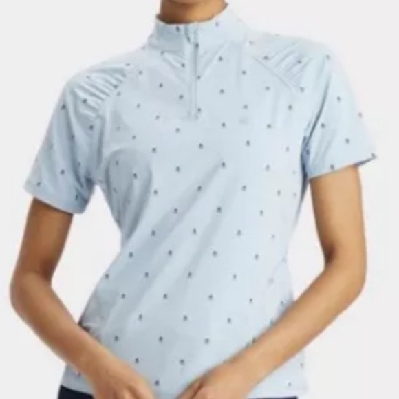 G/FORE | Tops | Gfore Skull Ts Silky Nylon Short Sleeve 4 Zip Polo ...
